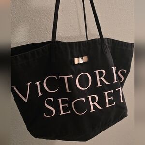 Victoria's Secret Black Large Tote Bag